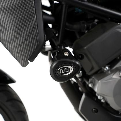 R&G Racing Aero - Black Motor protection Ref : RGR02852A / 1126599 CF MOTO 300 300 NK - 2019 - 2020 - 2022 - 2024