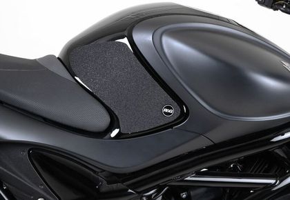 Grip de réservoir R&G Racing Kit 2 pièces noir