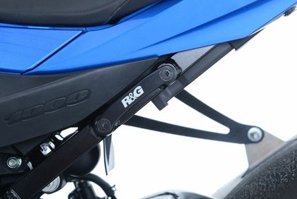 Kit suppression repose pieds R&G Racing Cache-orifice repose-pieds arrière gauche type origine - noir
