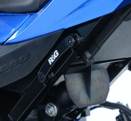 Kit suppression repose pieds R&G Racing Cache-orifice repose-pieds arrière gauche type origine - noir