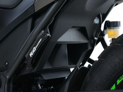 Kit suppression repose pieds R&G Racing Cache-orifice repose-pieds arrière gauche type origine - noir