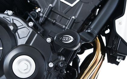 R&G Racing Aero Crash Protectors Black Motor protection Ref : RGR02987A / 1069456 HONDA 1000 CB 1000 R NEO SPORTS CAFE ABS (SC80) - 2018 - 2020