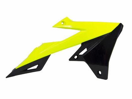 Protección lateral de radiador Racetech Radiator Covers Neon Yellow/Black