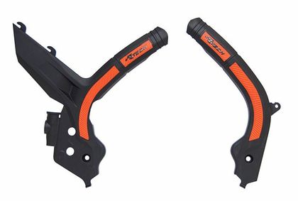 Racetech RACTECH bi-materiaal zwart/oranje Framebescherming Ref: RH00147A / 1065152 
