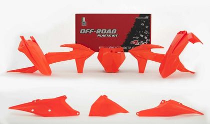 Kit plastiques Racetech orange fluo