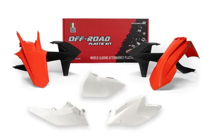 Racetech plasticset oorspronkelijke kleur (2018) rood/wit/zwart Kunststof kit