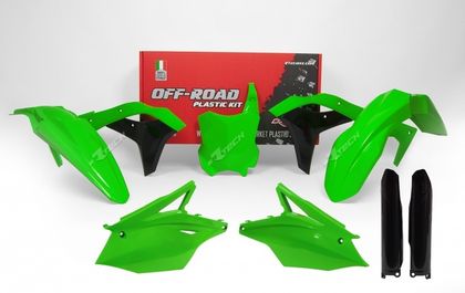 Racetech Neon Green/Black Plastics kit
