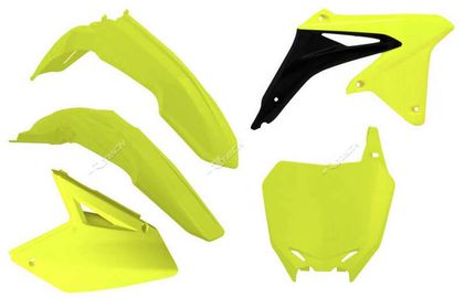 Kit plastiques Racetech jaune fluo
