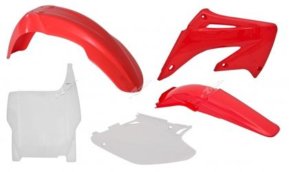 Kit plastiques Racetech couleur origine rouge/blanc