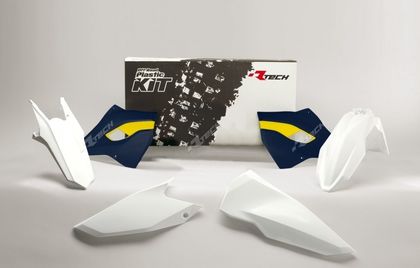 Kit plastiques Racetech couleur origine (2016) blanc/bleu/jaune