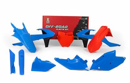 Kit plastiques Racetech bleu/orange édition limitée