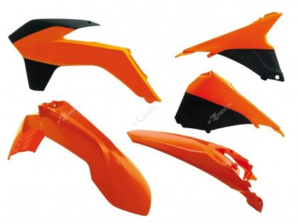 Kit plastiques Racetech couleur origine (2014) orange/noir