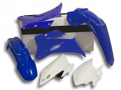 Racetech Kunststoff-Kit Originalfarbe blau/weiß Plastik-Set