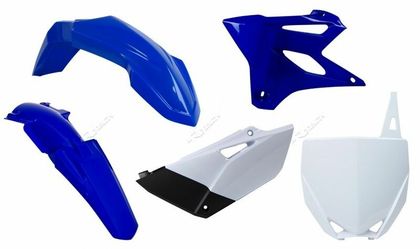 Kit plastiques Racetech couleur origine (15-16) bleu/blanc