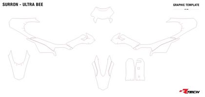 Racetech Plastic 6 stuks Kunststof kit Universeel