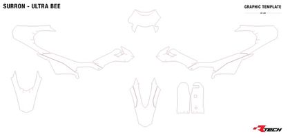 Racetech Plastic 6 stuks Kunststof kit Universeel