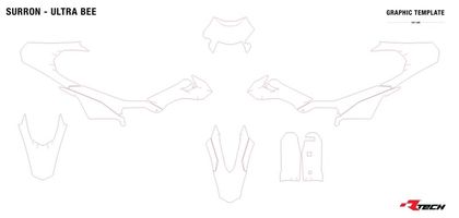 Racetech Plastic Aquamarine Green - 6 stuks Kunststof kit Universeel