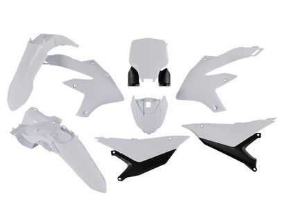 Racetech 6 stykker hvid Plastik sæt