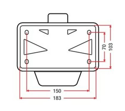 Support de plaque Racetech immatriculation 30 lumière LED Universel