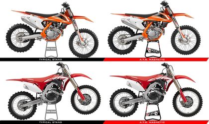 Risk Racing A.T.S. Ständer winkelverstellbar mit Magnetplatte Motorradheber Universell