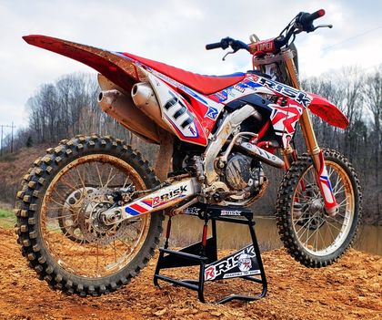 Risk Racing A.T.S. Ständer winkelverstellbar mit Magnetplatte Motorradheber Universell