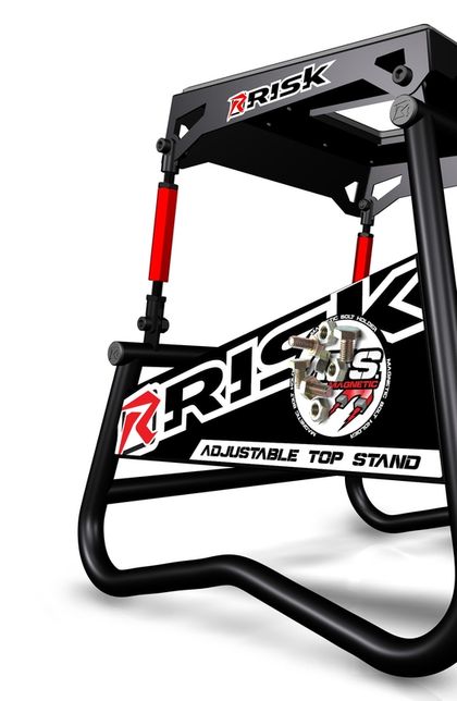 Risk Racing A.T.S. Ständer winkelverstellbar mit Magnetplatte Motorradheber Universell