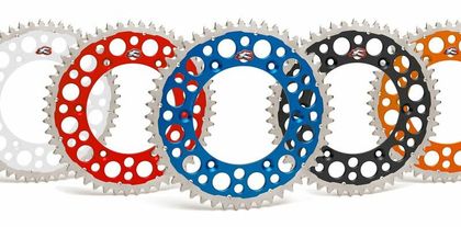 Couronne Renthal Twinring aluminium Ultra-Light anti-boue anodisé dur 1120 - 520