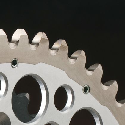 Couronne Renthal Twinring aluminium Ultra-Light anti-boue anodisé dur 1120 - 520
