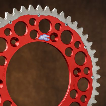 Couronne Renthal Twinring aluminium Ultra-Light anti-boue anodisé dur HA - 520