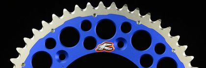 Couronne Renthal Twinring aluminium Ultra-Light anti-boue anodisé dur HA - 520