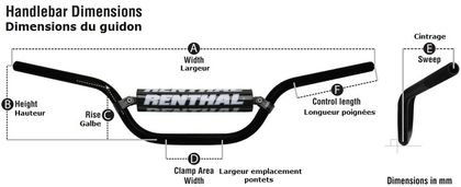 Renthal Trials 7/8" 768 6.0 Stuur Universeel