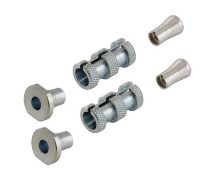 Kit bagues de guidon R-tech Entretoises perces 16 - 18mm argent Universel