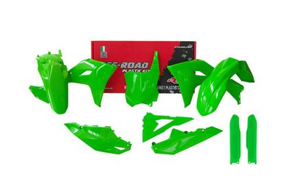 R-tech 6p protec fork KAWA green Plastic kit