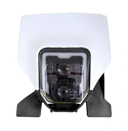 R-tech led Wit Zwart Koplampplaat