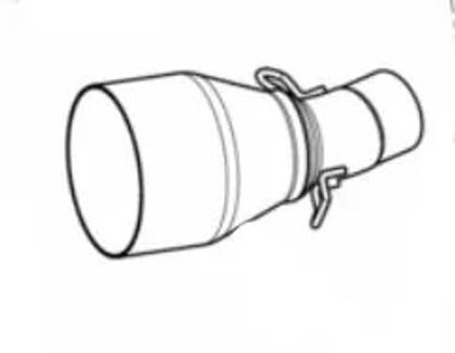 Akrapovic verbinding Verbindingspijp