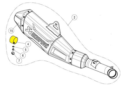 Akrapovic Insert decibels Noise reducer