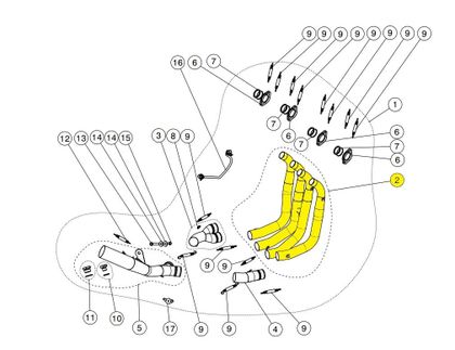 Akrapovic Header Replacement Muffler tip