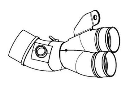 Akrapovic verbinding Verbindingspijp