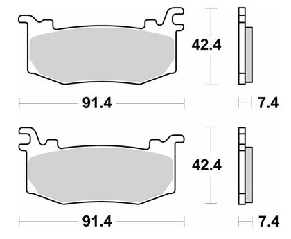 SBS 1012 DS - 1 Brake pads
