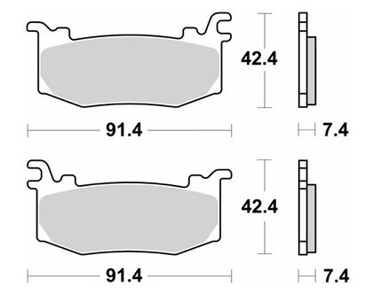 SBS 1012 DS - 2 Brake pads