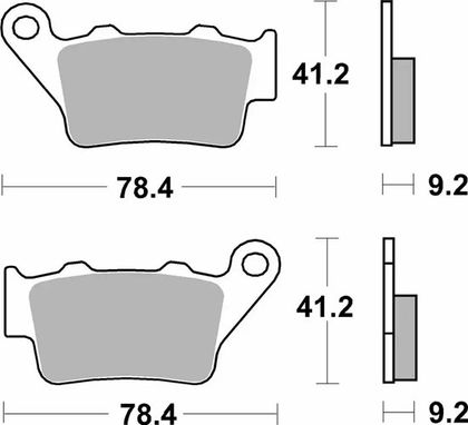 SBS 175CT 675 Brake pads
