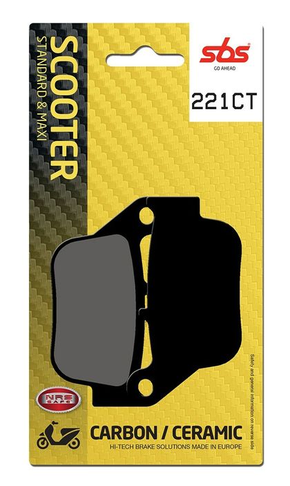SBS 221CT Brake pads Ref : SBS00181A / 221080 YAMAHA 250 X-MAX 250 (SG26) - 2014 - 2016