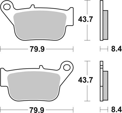 SBS 221CT Brake pads