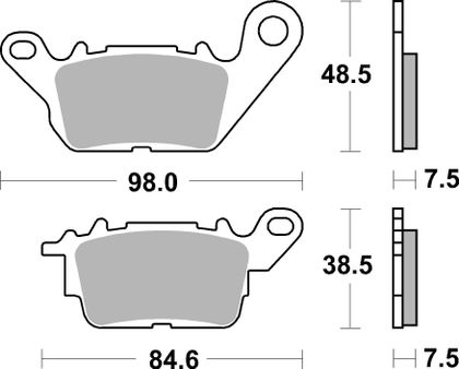 SBS 226 HF Brake pads