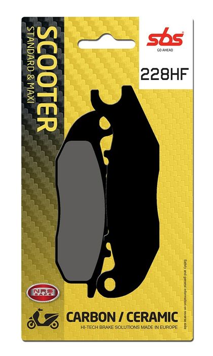 SBS 228 HF Brake pads Ref : SBS00187A / 228000 