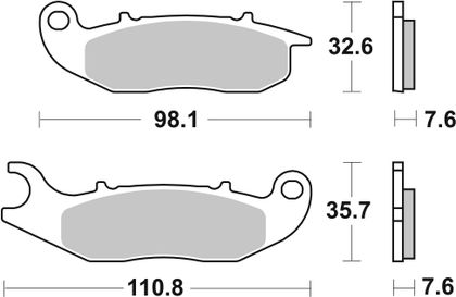 SBS 228 HF Brake pads