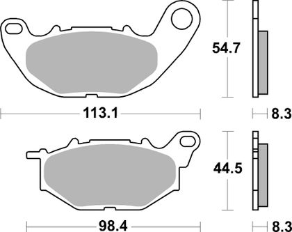 SBS 229 HF Brake pads