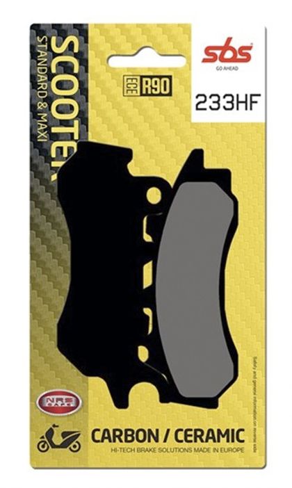 SBS 233HF Brake pads Ref : SBS00191A / 233000 HONDA 125 PCX 125 ABS - 2018 - 2020