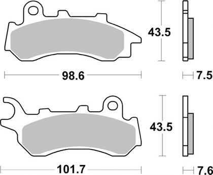 SBS 233HF Brake pads
