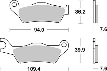 SBS 237HF Brake pads